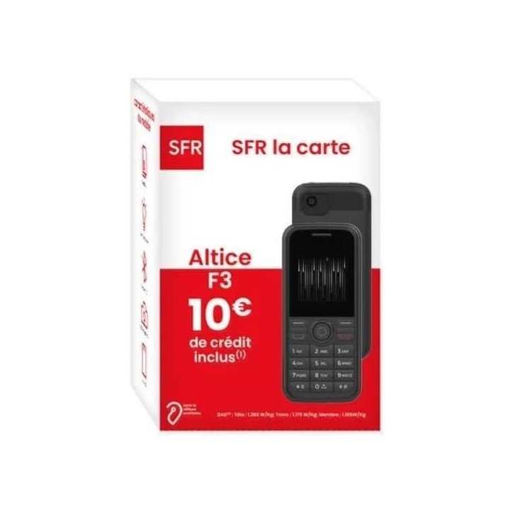 SFR Pack Altice F3 - 10€ de crédit inclus*