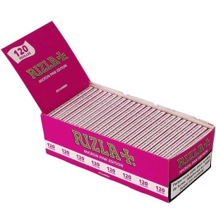 Boite de 25 carnets - Rizla Court Micron Pink