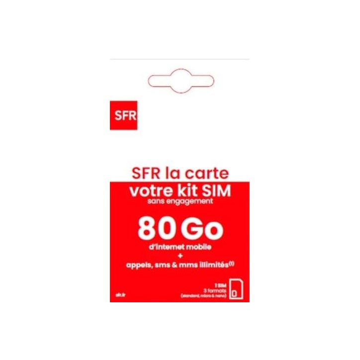 Carte Sim SFR 80 GO