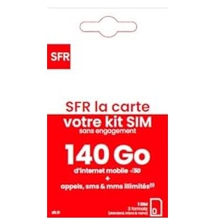 Carte Sim SFR 140 GO